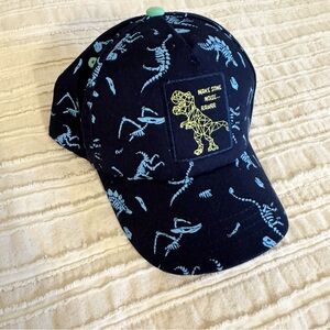 Toddler Boys Dinosaur Baseball Cap Navy Blue Adjustable Kids Hat